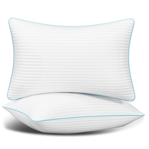 Oreillers de lit taille Queen, doux, moelleux, offrant un soutien optimal, collection hôtelière, pour les dormeurs sur le côté et sur le dos, <span class=keywords><strong>oreiller</strong></span> de lit rembourré en <span class=keywords><strong>microfibre</strong></span> - Product Image 1
