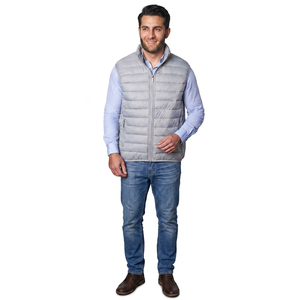 Veste matelassée d'hiver en coton et polyester avec logo personnalisé OEM pour hommes, veste gonflée pour hommes - Product Image 1