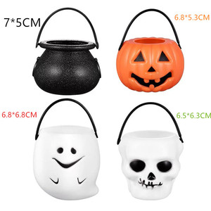 2025 nueva llegada Mini cesta <span class=keywords><strong>de</strong></span> dulces <span class=keywords><strong>de</strong></span> Halloween <span class=keywords><strong>de</strong></span> plástico para truco o trato para regalo <span class=keywords><strong>de</strong></span> niños - Product Image 2