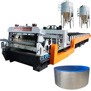 galvanized steel corrugated sheet water tank corrugated curving panel roll forming machine