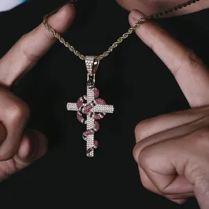 Collana con ciondolo a croce serpente corallo KRKC, spedizione diretta dalla Cina, servizio 1 pezzo - Product Image 6