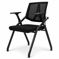 Chaise de bureau ergonomique pliable, chaise d'ordinateur confortable, chaise d'étude à dossier haut, chaise de formation, chaise de réunion exécutive, chaise de bureau professionnelle
