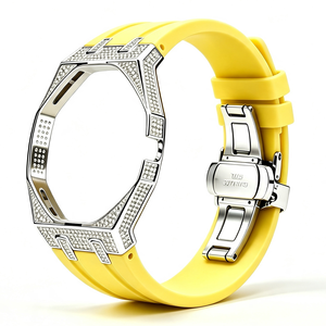 <span class=keywords><strong>Correa</strong></span> de Metal con Diamantes de Acero Inoxidable para Reloj ap <span class=keywords><strong>swatch</strong></span> Royal pop, <span class=keywords><strong>Correa</strong></span> para Reloj ap Royal pop - Product Image 2