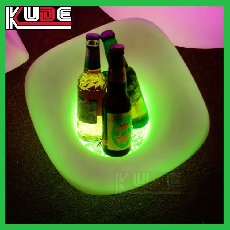세련된 디자인 방수 바 나이트 클럽 맥주 냉각 라이트 업 와인 아이스 버킷 LED 아이스 버킷