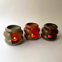Brûleur d'huiles essentielles fait main, diffuseur d'aromathérapie en céramique moderne, brûleur de cire fondue, diffuseur de parfum