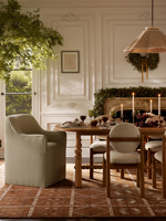 Ensemble table et chaises de salle à manger en bois massif de style rustique américain, style campagnard français, chêne ovale, style vintage du milieu du siècle, provenance Chine