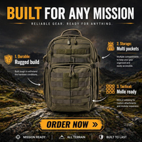 Sac à dos tactique Molle personnalisé en usine, grande capacité, sac d'assaut, sac à dos de randonnée et de camping en plein air
