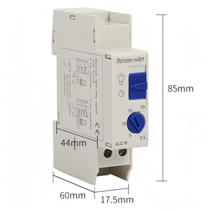 MythEle ALC18 Din Rail <span class=keywords><strong>Escalera</strong></span> Iluminación <span class=keywords><strong>Temporizador</strong></span> Interruptor <span class=keywords><strong>Temporizador</strong></span> Relé 220VAC 16A <span class=keywords><strong>Temporizador</strong></span> mecánico - Product Image 5