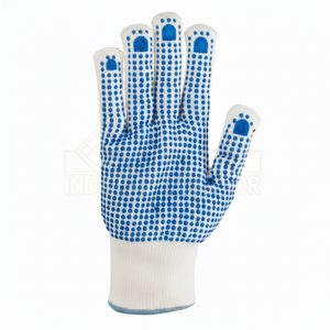 Guantes de seguridad de poliéster punteado de PVC - Product Image 1