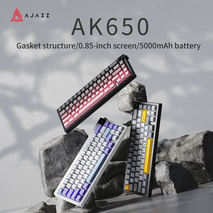 AJAZZ AK650 <strong>Dreamweaver</strong> Switch (Factory Lavender-Ice-Sky) Tri-mode W/ OLED Display RGB DIY Mechanical <strong>Keyboard</strong> - Product Image 2