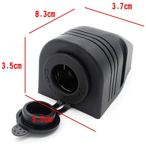 Thuốc lá nhẹ hơn Ổ cắm 24V <span class=keywords><strong>DC</strong></span> 12V Ổ cắm điện Adapter kết nối một lỗ lều 12V ổ cắm cho xe hơi xe máy xe tải thuyền - Product Image 2