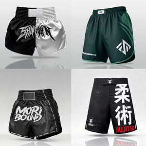 軽量昇華プリントムエタイショーツ トレーニングムエタイ カスタムファイトショーツ ムエタイショーツ キックボクシングショーツ - Product Image 5