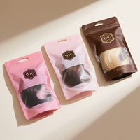 Sacs d'emballage Mylar personnalisés pour perruques courtes, tresses et perruques avec logo imprimé numériquement pour femmes