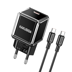 Kakusiga 20W <b>USB</b>-C PD Charger With 1M Type-C <b>Cable</b> For Fast <b>Charging</b> Devices - Product Image 2
