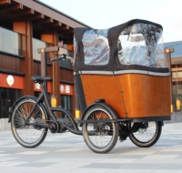 Tricycle cargo électrique à chargement frontal, vélo à moteur moyen, à vendre