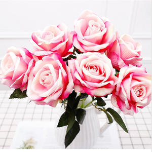 Hot Selling White Large Silk Rose Flores Artificial Flower <strong>Floral</strong> Bulk Silk Roses for Wedding Bohemian Home Decor - Product Image 6