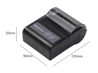 Printer Resi Termal 80mm Portabel Mini Nirkabel Printer Termal USB untuk Resi Tagihan Tiket POS untuk IOS Android Windows