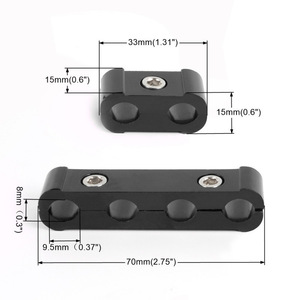 Support de fil d'allumage 70 mm à 4 trous en alliage d'aluminium pour mise à niveau et rénovation automobile - Product Image 1