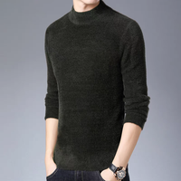 IMA234 Custom Herren New Herbst und Winter Warmer Nerzpelz pullover Gestrickt und atmungsaktiv