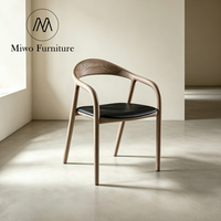 Fauteuils de salle à manger modernes, style nordique, pour hôtel, terrasse, jardin, avec structure en bois massif et revêtement, chaises de banquet pour restaurant