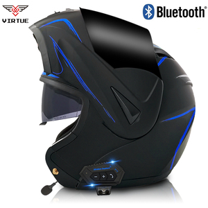Casque de <span class=keywords><strong>moto</strong></span> rabattable classique en ABS approuvé par VIRTUE DOT - Visière intégrée en option - Product Image 3