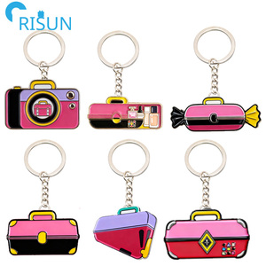 Venta caliente Fabricación <span class=keywords><strong>Maquillaje</strong></span> Lover Box Caboodle Llavero Diseño propio personalizado 6 colores Quirky <span class=keywords><strong>Caboodles</strong></span> Llaveros Llavero - Product Image 1