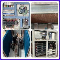Système de climatisation commercial DX AHU sur pied de 10 tonnes avec réfrigérant R-410A et moteur DC, climatiseur d'armoire