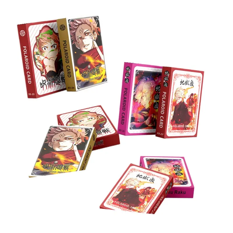 30 Sheets Jujutsu Kaisen Anime Cards My Hero Academia Demon Slayer Anime Photo Card Anime Small Cards Collection Gift