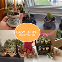 Mini pots en terre cuite de 1.9 pouces pour fleur de cactus succulente petite jardinière en céramique pour jardin et usage extérieur