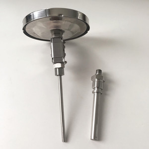 Termómetro Bimetálico Radial de Tipo Dial Haichen de la Mejor Calidad, 450 Grados Celsius, Base de Montaje OEM de Acero Inoxidable IP65 con Rosca/Brida - Product Image 4