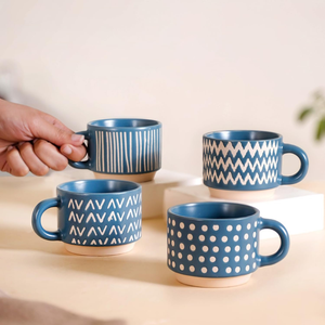 Vente en gros de tasses à thé en céramique personnalisées de haute qualité, empilables, pour usage quotidien, tasses en céramique OEM - Product Image 1
