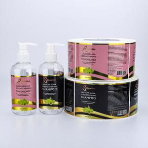 ฉลากแชมพูและครีมนวดผม Byenblan Laloline Amla Strengthening ขนาด 8 ออนซ์ 250 มล. กาวกันน้ำ รูปทรงสี่เหลี่ยมผืนผ้า วัสดุ PET แบบม้วน - Product Image 1