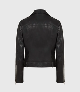 Veste d'hiver en cuir pour homme Trex Exports 2026, style streetwear, col montant, coupe ajustée, manteau de motard, en cuir naturel personnalisé, modèle unique - Product Image 2