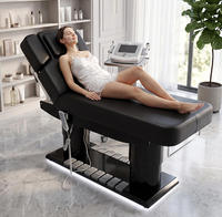 Table de massage électrique à 4 moteurs avec commande mains libres par pédale pour spa, clinique, soins de la peau, salon de tatouage
