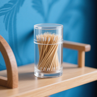 Wegwerp ecologische groothandel 100% natuurlijke bamboe tandenstokers verpakking voor restaurants, catering, hotels en afhaalboxen
