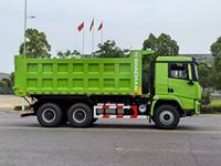 Подержанный самосвал SHACMAN X3000 6x4, 375 л.с., для тяжелых условий эксплуатации, зеленый, для городского строительства и перевозки грунта
