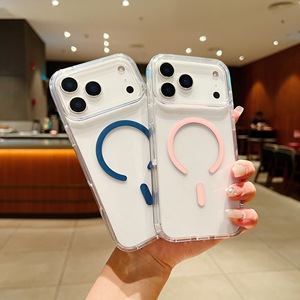 เคสโทรศัพท์แม่เหล็กใสสำหรับ iPhone 18 17 16 Pro Max ป้องกันการกระแทก ป้องกันเหลือง กรอบกล้องขนาดใหญ่ ฝาครอบป้องกันแบบใส - Product Image 3
