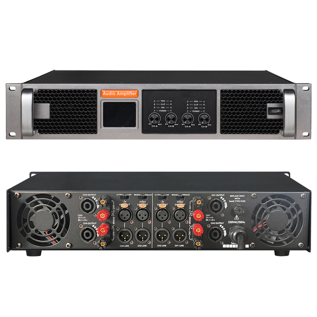 RX-48 Professional Class H 4 Channel Amplifier 4X800W 8Ohm 4 Fans for Bar Disco Audio Outdoor Events for Stage Use