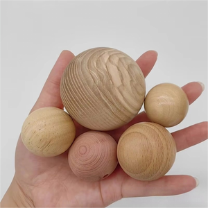 יצרן סיטונאי חרוט כדורי עץ שחור אגוז חרוטים צבעוניים לאביזרים תכשיטים מעוטרים טכניקה צבועה - Product Image 3