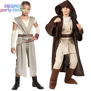 HESPER 2026 Nuevo Disfraz Infantil de Obi Wan Kenobi, Túnica con Capucha de Anakin, Capa de Caballero Jedi para Niños en Halloween - Product Image 1