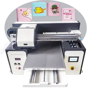 A2 6040 A1 6090 A3 A4 etiqueta plana inyección de tinta LED UV impresoras uv impresora de cama plana con rotativo