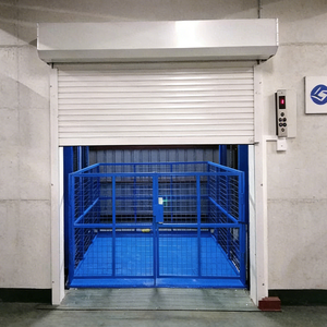 Monte-charge hydraulique industriel sur rail, capacité 1 tonne, hauteur de levage 10 mètres, personnalisable, équipement de chargement et de <span class=keywords><strong>d</strong></span>échargement de marchandises lourdes - Product Image 5