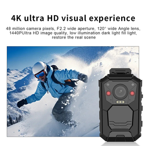 Pantalla a color IPS de 2 pulgadas personalizable Seguimiento móvil de alta definición Flash rojo y azul Función de visión nocturna Cámara corporal - Product Image 3
