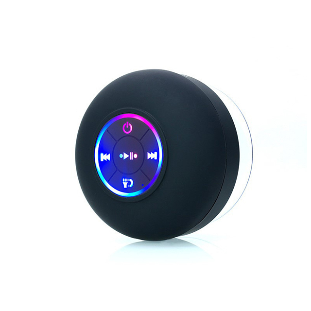 Wireless Bt Speaker With Suction Cup USB Mini Portable Speakers Outdoor Sports Bathroom Waterproof Speaker with Mic
