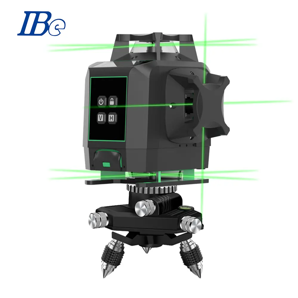 Nivel láser inteligente, receptor montado en máquina, 16 líneas, 4d, 360, nivel láser magnético