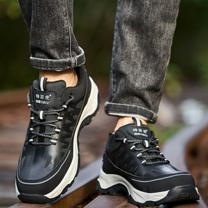 Chaussures de marche légères à semelle souple et solide, anti-choc, respirantes, pour hommes, style sport - Product Image 5