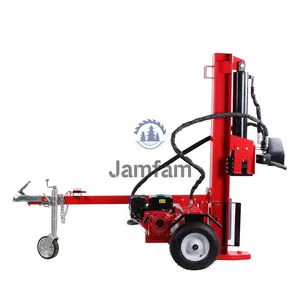 Jamfam 22吨木材处理器树木切割机劈柴劈柴器出售提供汽油液压泵劈柴器