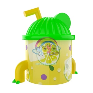 Yoyoinflatable Maison de jeu gonflable en forme de gobelet de limonade, en PVC de qualité commerciale, pour parc aquatique extérieur pour enfants - Product Image 2