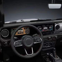 Écran radio Android Daolutong, tableau de bord numérique, double écran, unité principale pour Jeep Wrangler JL 2018-2022