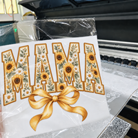 Autocollant DTF pour la fête des mères pour T-shirts, transfert thermique par sérigraphie, matériau PET lavable et durable, vente en gros